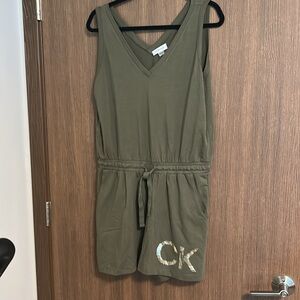 Calvin Klein Olive Green Women's Shorts/Romper